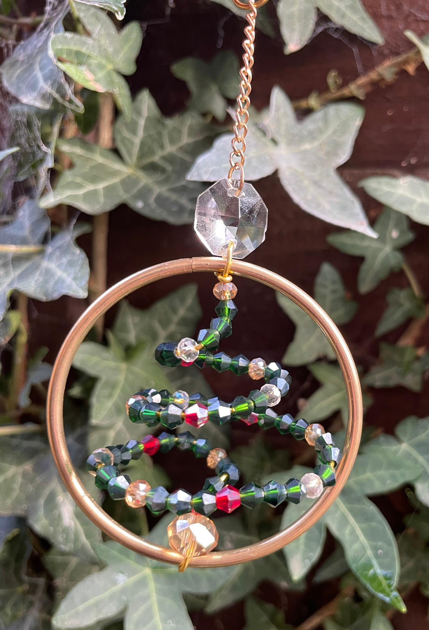 Crystal Bead Christmas Tree Decoration