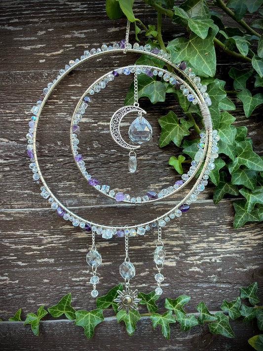 Silver & Amethyst Sun Catcher
